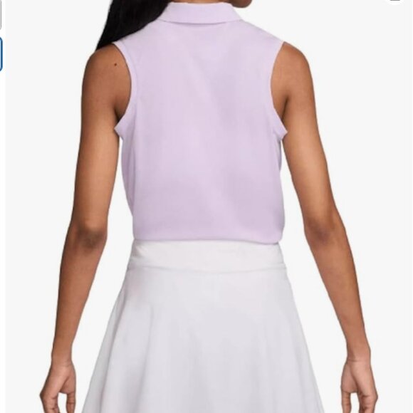 Nike Women`s Dri-Fit Victory Sleeveless Golf Polo Shirt - Picture 2 of 2